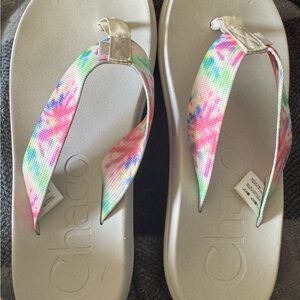 Chaco Multicolor Tie-Dye Sandals